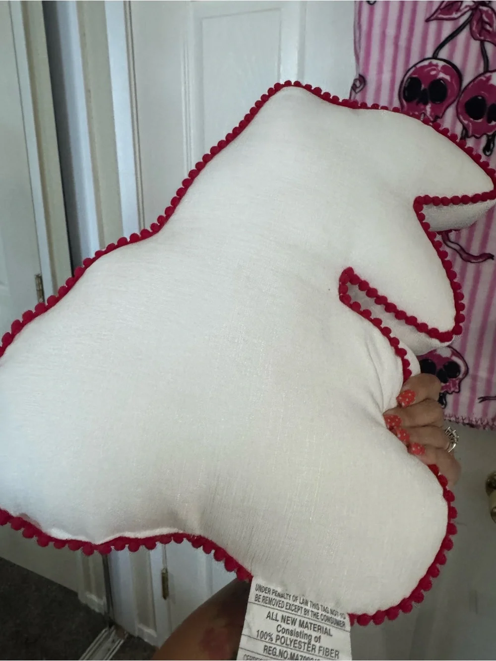 Cherry skull reversible throw and cherry skull pillow set BNWT